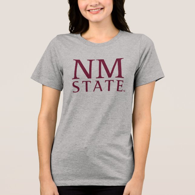 NM State Tri-Blend Shirt (Vorderseite)