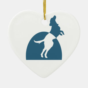 NMDR Herz-Verzierung (2-sided) Keramik Ornament