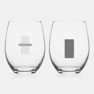 NNOONN SIMPLE LOGO CELL WINEGLASS WEINGLAS OHNE STIEL