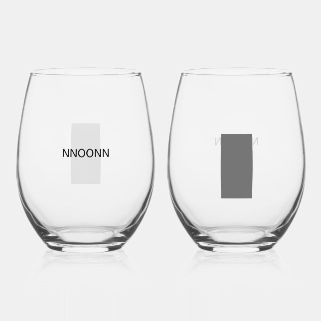 NNOONN SIMPLE LOGO CELL WINEGLASS WEINGLAS OHNE STIEL (Vorderseite)