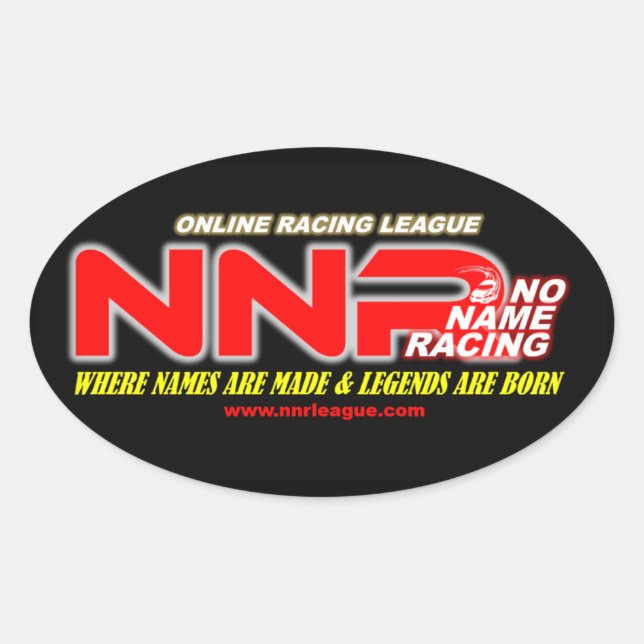 NNR-Oval-Liga Ovaler Aufkleber (Vorderseite)