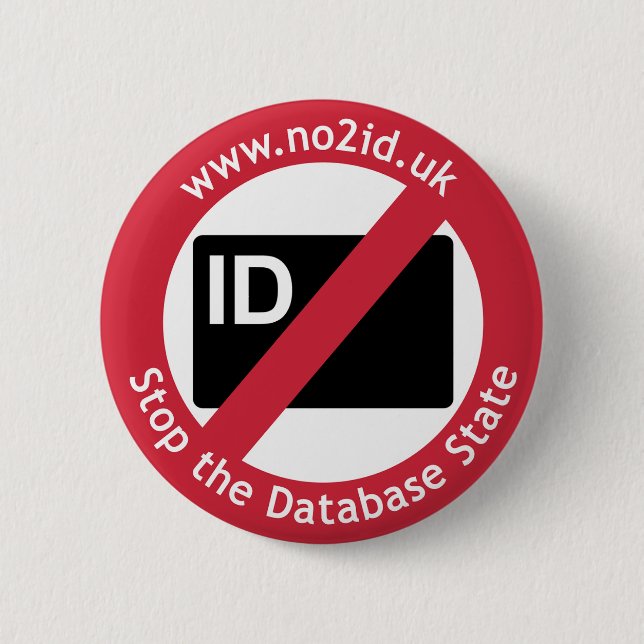 NO2ID-Knopfabzeichen (KLASSIK) Button (Vorderseite)
