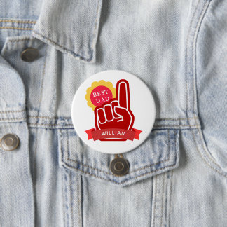 No 1 Best Dad Father's Day Birthday Button