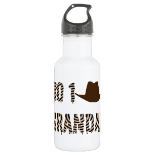 NO 1 Großmutter mit Cowboy-Hut Edelstahlflasche