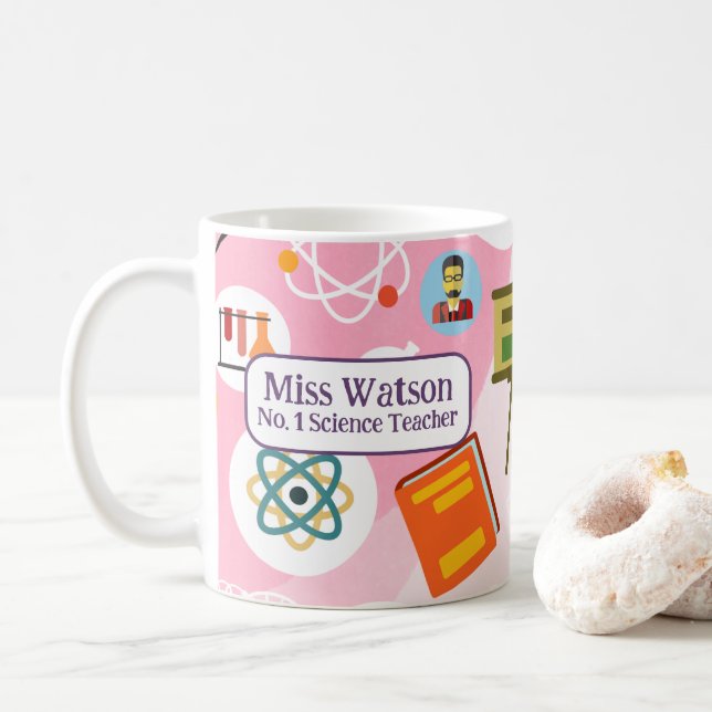 No 1 Mug de l'enseignant scientifique (Avec donut)