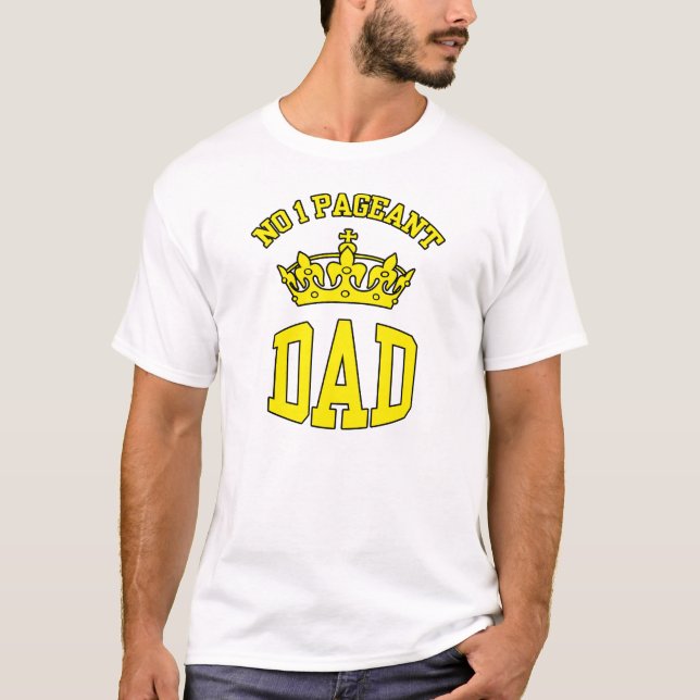 No 1 Pageant Papa T-shirt Couronne (Devant)