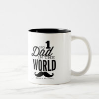 No.1 Papa dans le monde Mustache Mug
