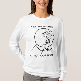 NO- 2 y-U versah Damen-langer Hülsen-T - Shirt mit