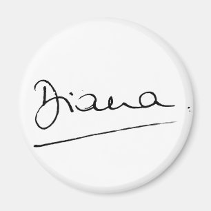 No.34 die Unterzeichnung von Prinzessin Diana Magnet