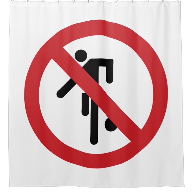 NO Ball Games ⚠ Thai Park ⚠ Duschvorhang (Vorderseite)
