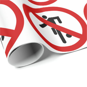 NO Ball Games ⚠ Thai Park ⚠ Geschenkpapier