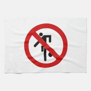 NO Ball Games ⚠ Thai Park ⚠ Geschirrtuch