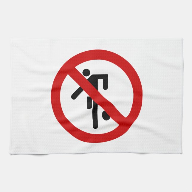 NO Ball Games ⚠ Thai Park ⚠ Geschirrtuch (Horizontal)