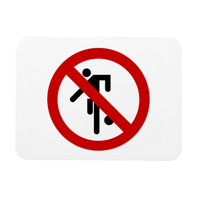 NO Ball Games ⚠ Thai Park ⚠ Magnet (Horizontal)