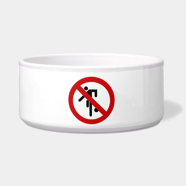 NO Ball Games ⚠ Thai Park ⚠ Napf (Vorderseite)