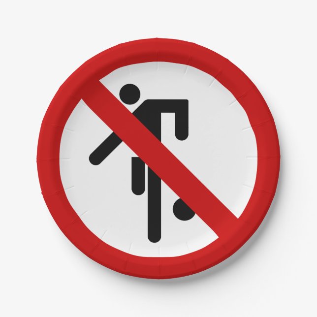 NO Ball Games ⚠ Thai Park ⚠ Pappteller (Vorderseite)