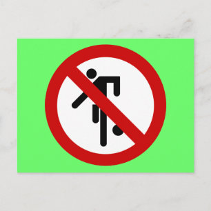 NO Ball Games ⚠ Thai Park ⚠ Postkarte