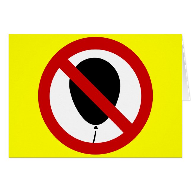 NO Balloon ⚠ thailändisches ⚠ (Vorderseite (Horizontal))