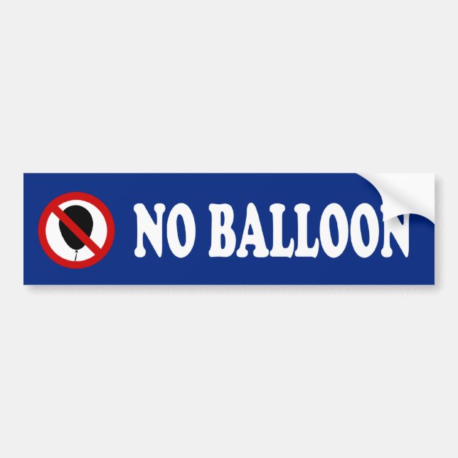 NO Balloon ⚠ thailändisches ⚠ Autoaufkleber (Vorne)
