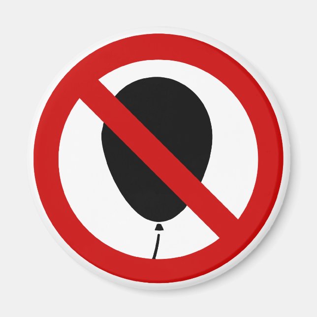 NO Balloon ⚠ thailändisches ⚠ Magnet (Vorne)