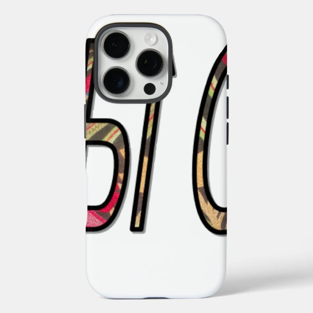 "No Bigiji" Textkunst drucken iPhone 16 Pro Hülle (Rückseite)