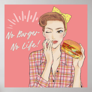 No Burger No Life Poster