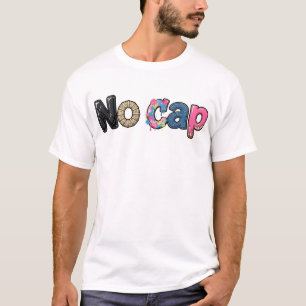 "No Cap" Mixed-Style-Leder, Goldschmuck, Graffiti T-Shirt