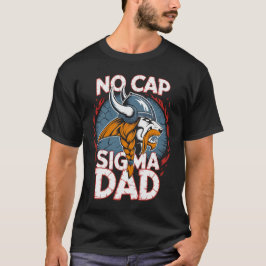 No Cap Sigma Dad Viking Grafik T-Shirt für Väter