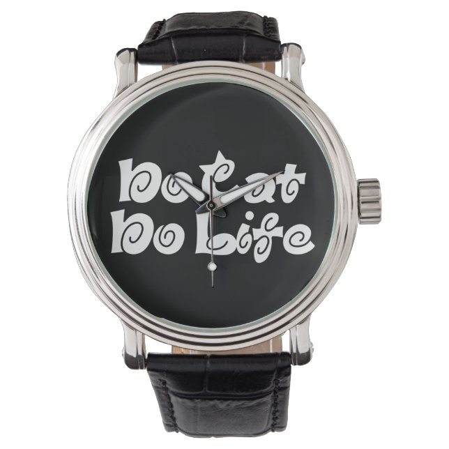 No Cat No Life Armbanduhr (Vorderseite)