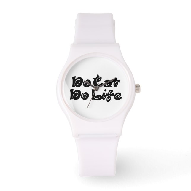 No Cat No Life Armbanduhr (Vorderseite)