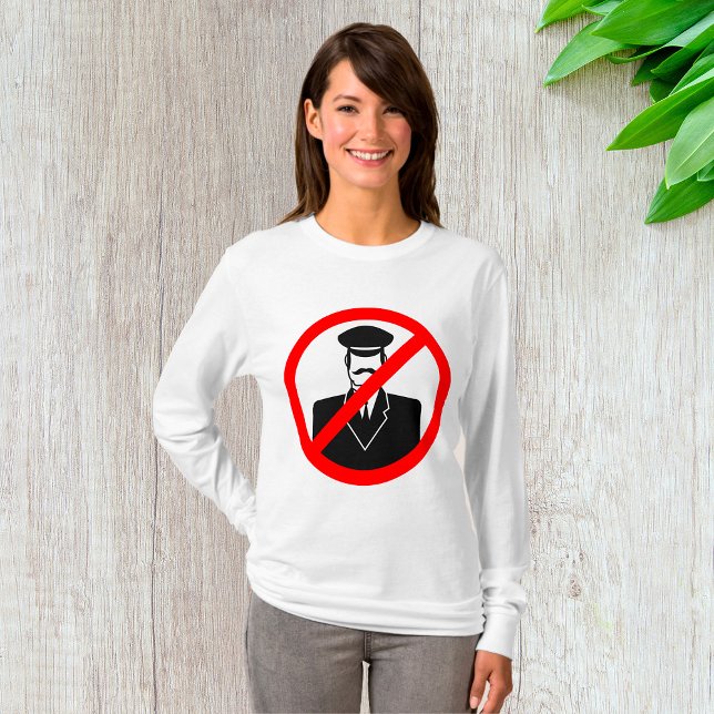 No Chauffeur Allowed Symbol Funny Warning T-Shirt (Von Creator hochgeladen)