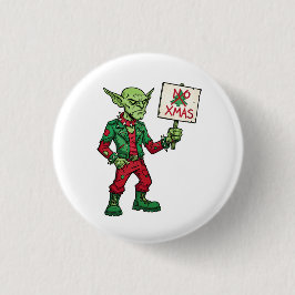 No Christmas – Rebel Alien Style Button