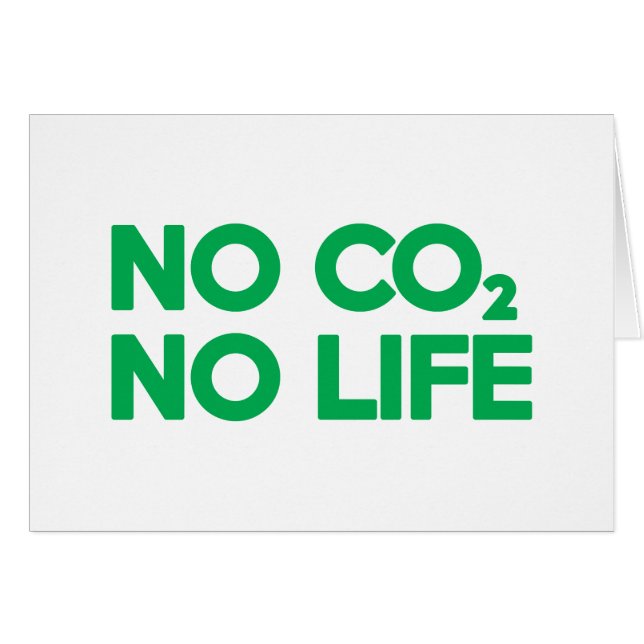 NO CO2 NO LIFE CARD (Vorderseite (Horizontal))
