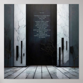 NO COMMENT Poem Philosophy Poster