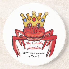 No Crabby Attitude, MeWarriorWoman auf Twitch Getränkeuntersetzer