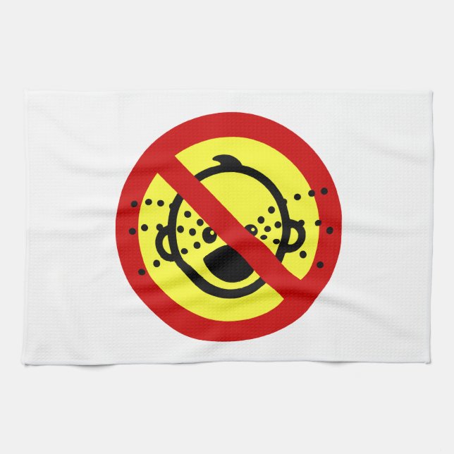 NO Cry Babys ⚠ thailändischer Flughafen ⚠ Handtuch (Horizontal)