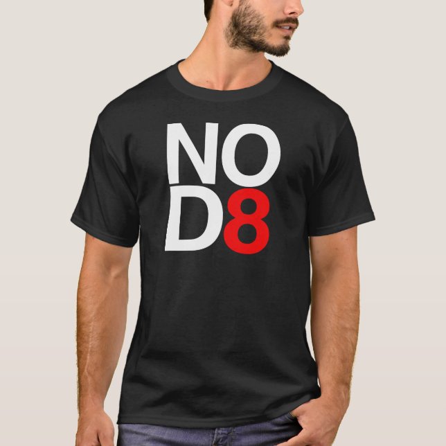 NO D8 T-Shirt (Vorderseite)