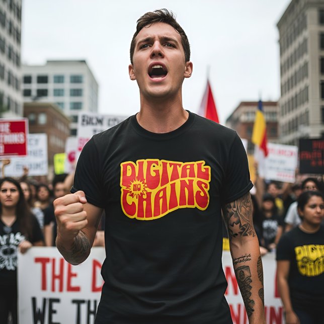 No Digital Chains - Freedom & Privacy T-Shirt (Von Creator hochgeladen)