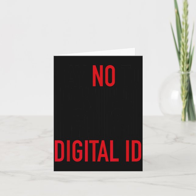 No Digital Id  Karte (Vorderseite)