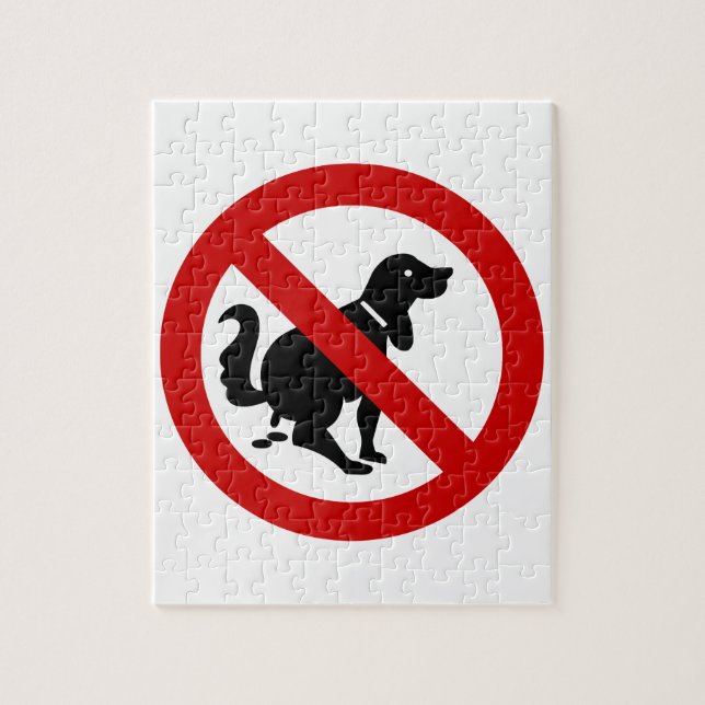 NO Dog Fouling ⚠ thailändisches ⚠ (Vertikal)