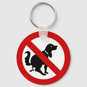 NO Dog Fouling ⚠ thailändisches ⚠ Schlüsselanhänger