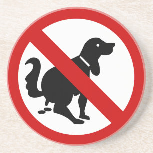 NO Dog Fouling ⚠ thailändisches ⚠ Untersetzer