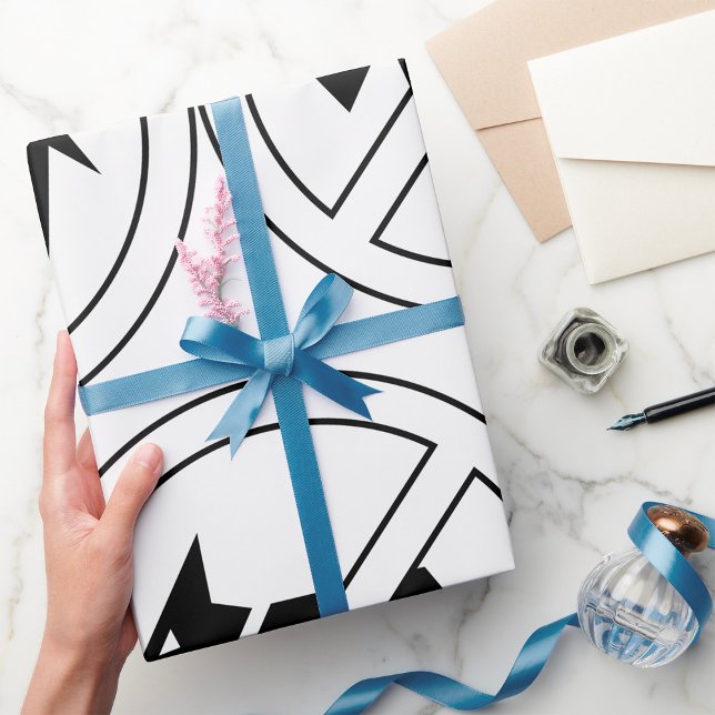 No Dogs Allowed Bold Black and White Symbol Geschenkpapier (Von Creator hochgeladen)