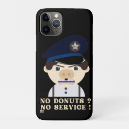 "NO DONUTS, NO SERVICE" lustiger Polizeibeamter Case-Mate iPhone Hülle