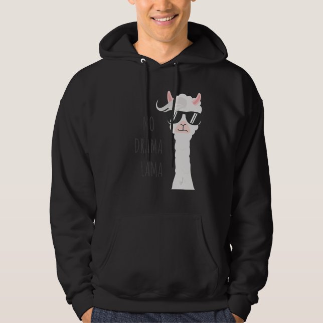 No Drama Llama Llama Hoodie (Vorderseite)