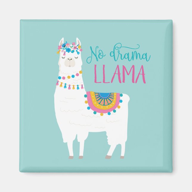 No Drama LLAMA Magnet (Vorne)