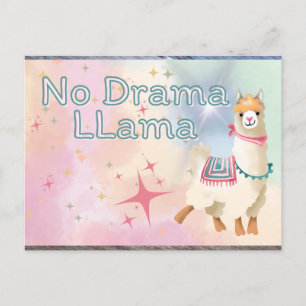 No Drama Llama Postkarte