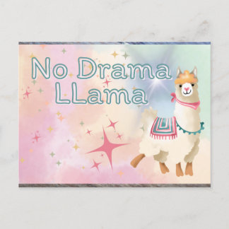 No Drama Llama Postkarte