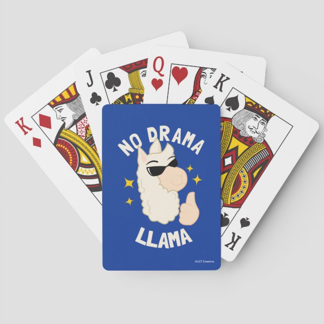 No Drama Llama Spielkarten (Rückseite)