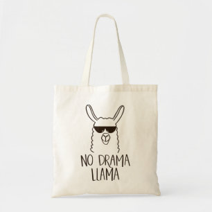 No Drama Llama T-Shirt Funny Animal Tshirt Mama Te Tragetasche